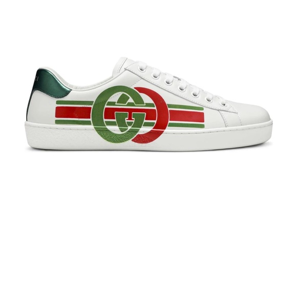 Gucci New Ace Logo Sneakers - Picture 1 of 5